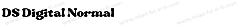 DS Digital Normal字体转换